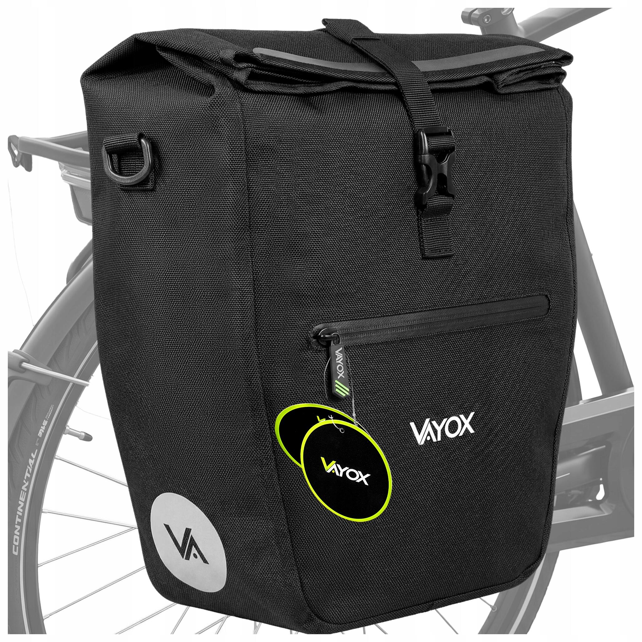 Sakwa rowerowa na bagażnik VAYOX VA0445 boczna wodoodporna 25L