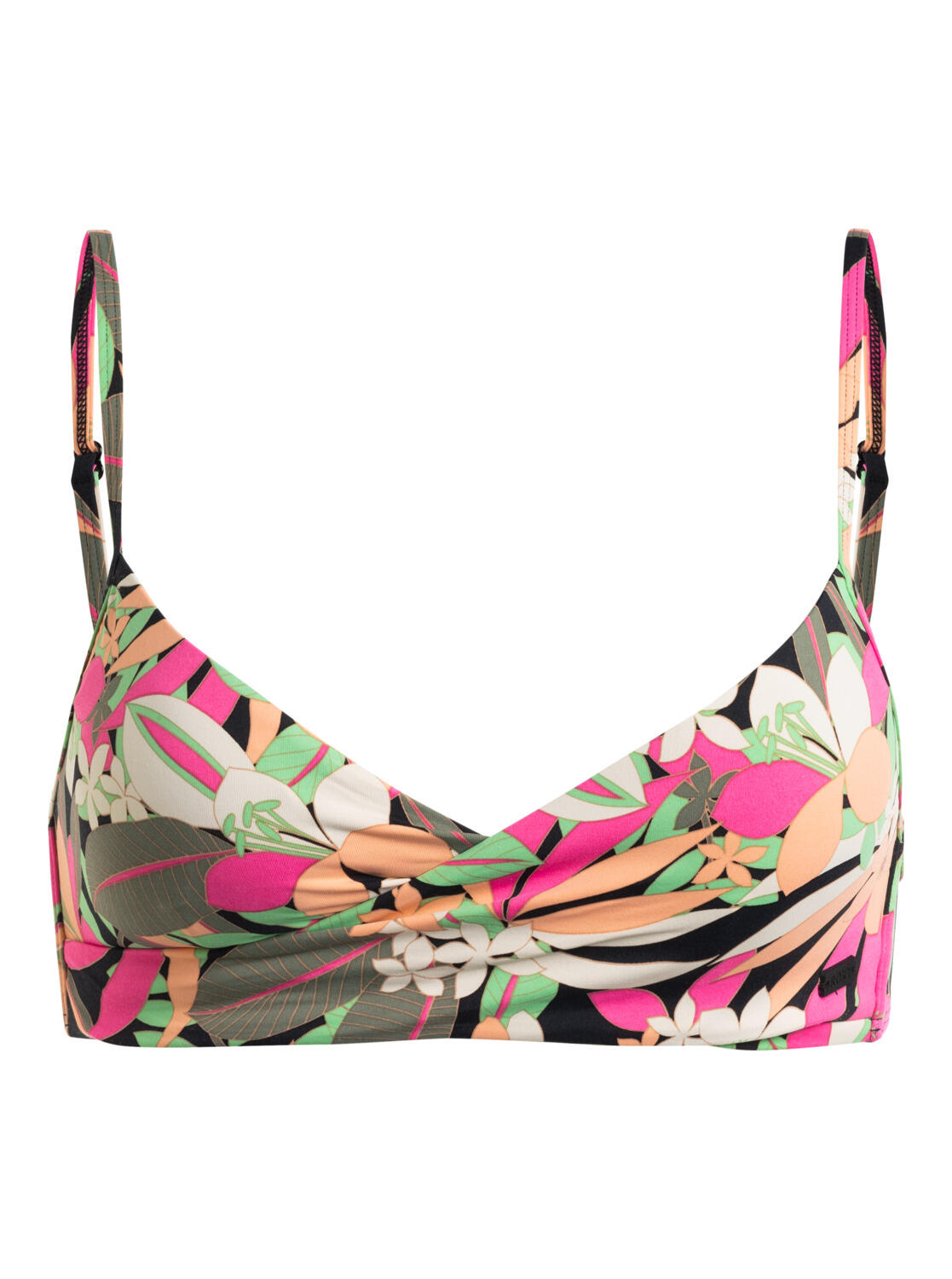 Zdjęcia - Kąpielówki / strój kąpielowy Roxy Stanik bikini z miseczkami dla Kobiety PRINTED BEACH CLASSICS Czarny Czarny M