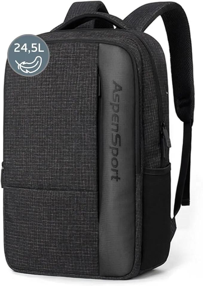 Plecak Aspensport 24,5 L Czarny w kratkę.