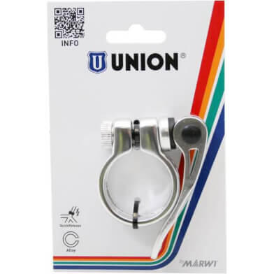 Marwi Union obejma sztycy 34 9 mm z szybkim zaciskiem srebrna