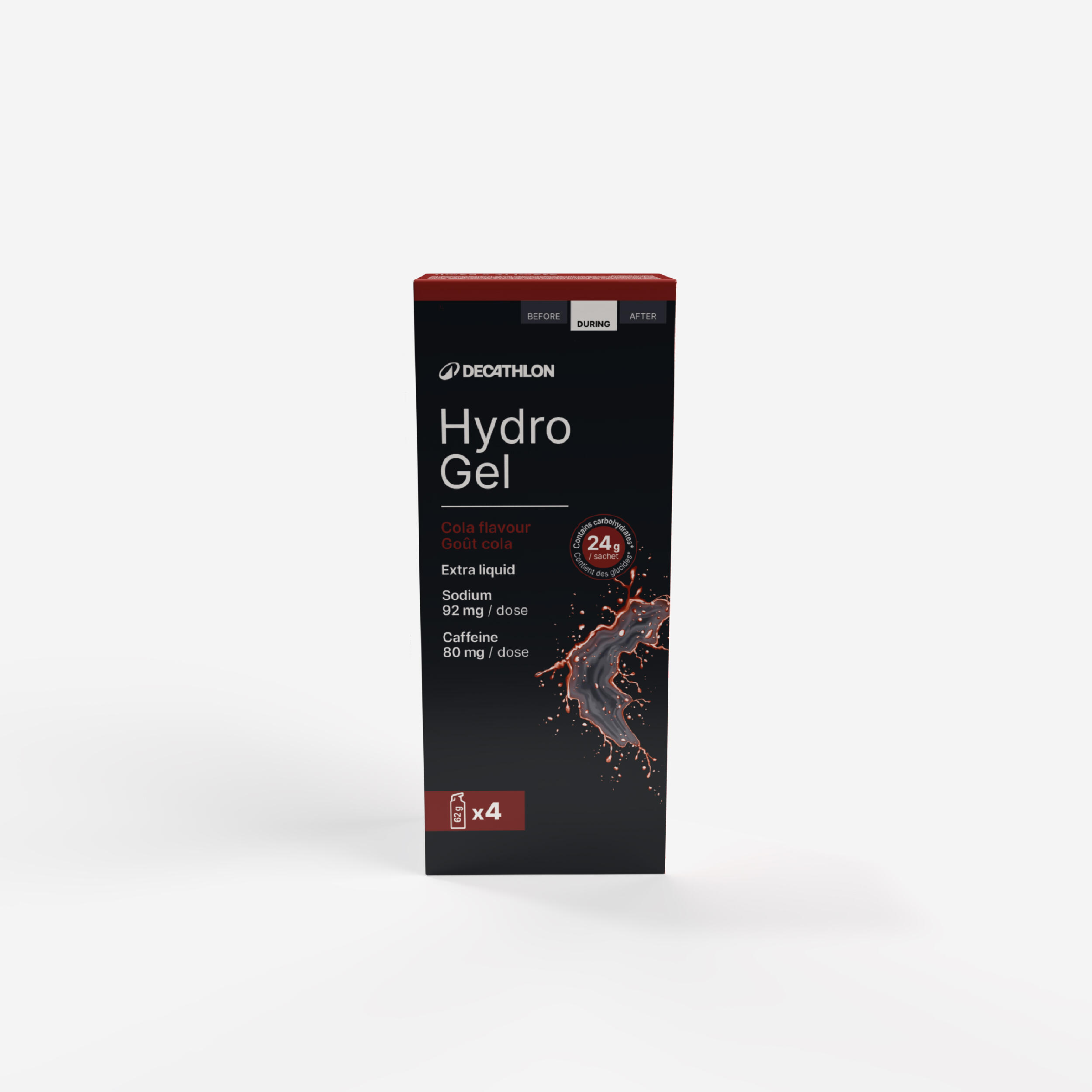 Żel energetyczny Hydro z kofeiną Cola 4 x 53 ml