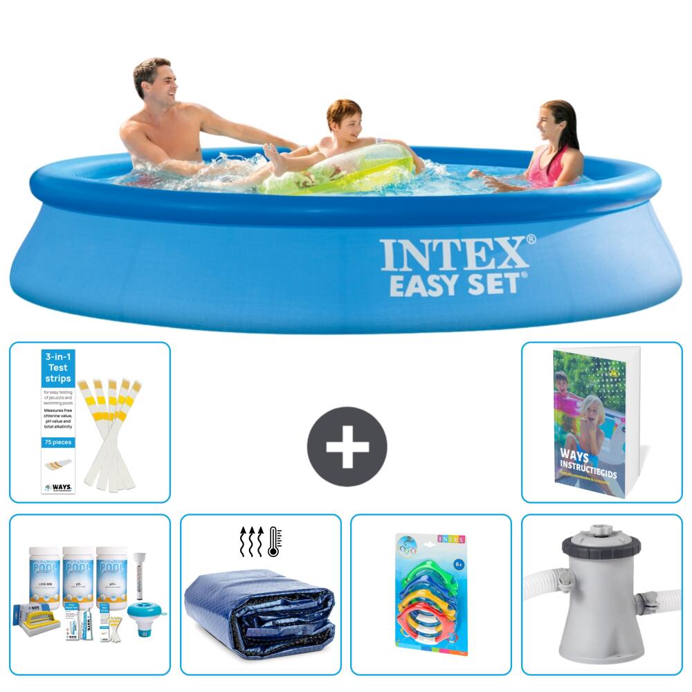 INTEX Basen Easy Set Okrągły - 305x61 cm - 7-częściowy S108