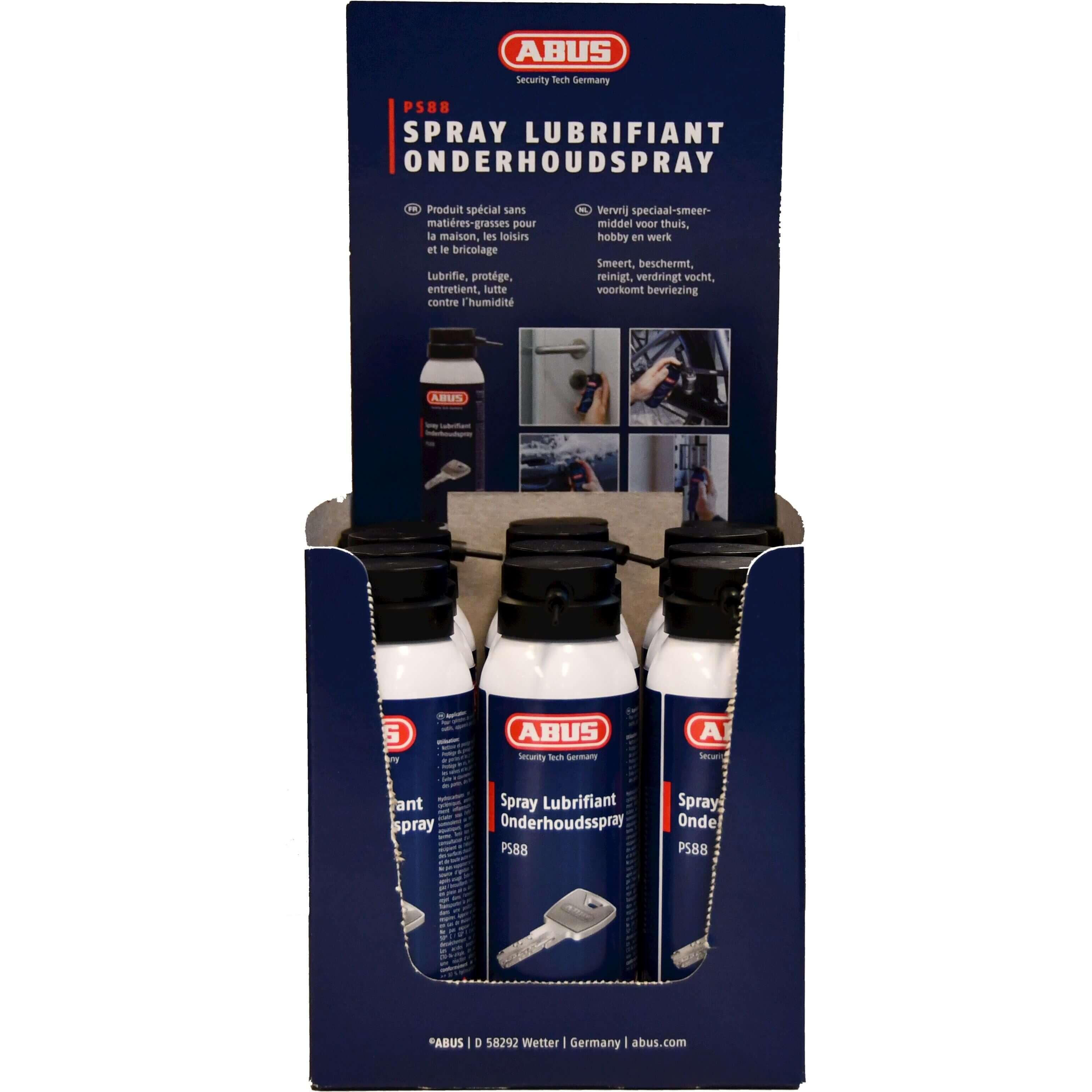 Abus PS88 spray konserwacyjny display 12 x 125 ml