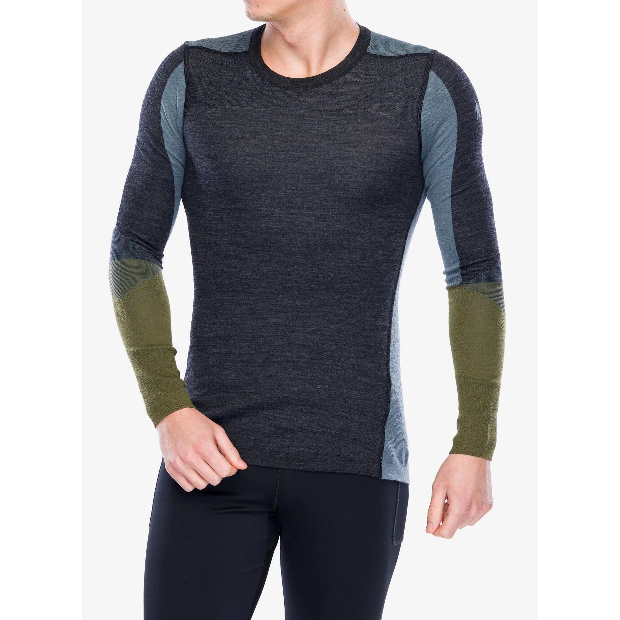 Bluza termoaktywna męska Smartwool Intraknit Thermal Merino BL Colorblock Crew