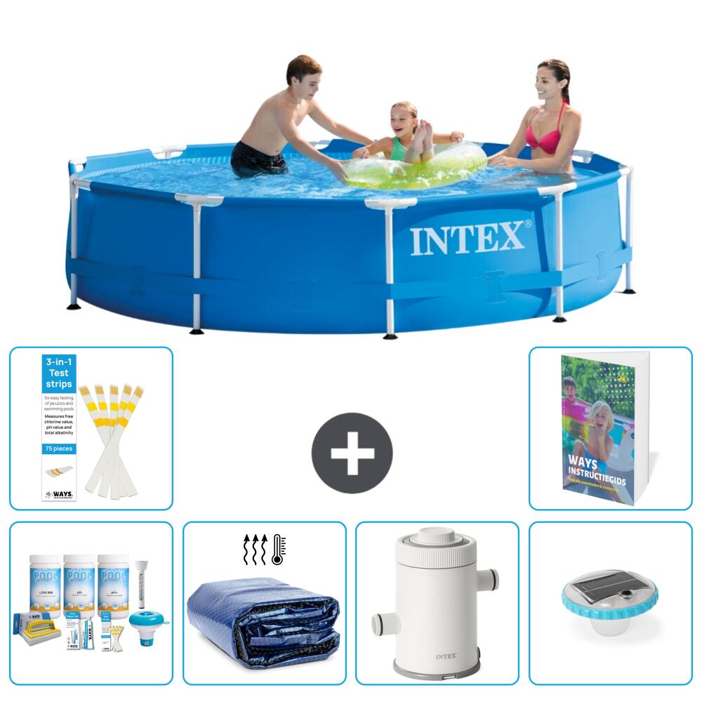 INTEX Basen ze stelażem Okrągły - 305x76 cm - 7-częściowy S54