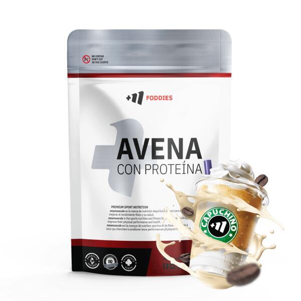 Mąka owsiana z białko - 1 kg Cappuccino MASMUSCULO