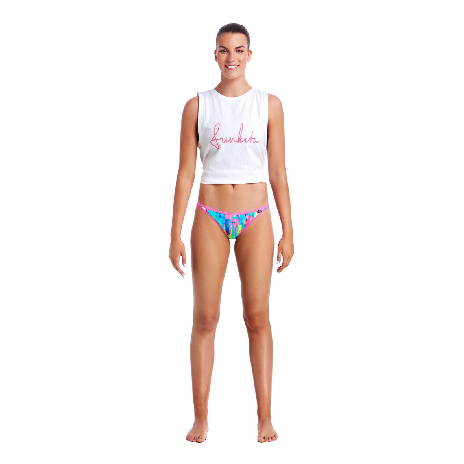 Damskie mini figi do kostiumu kąpielowego Funkita Impressionista brief