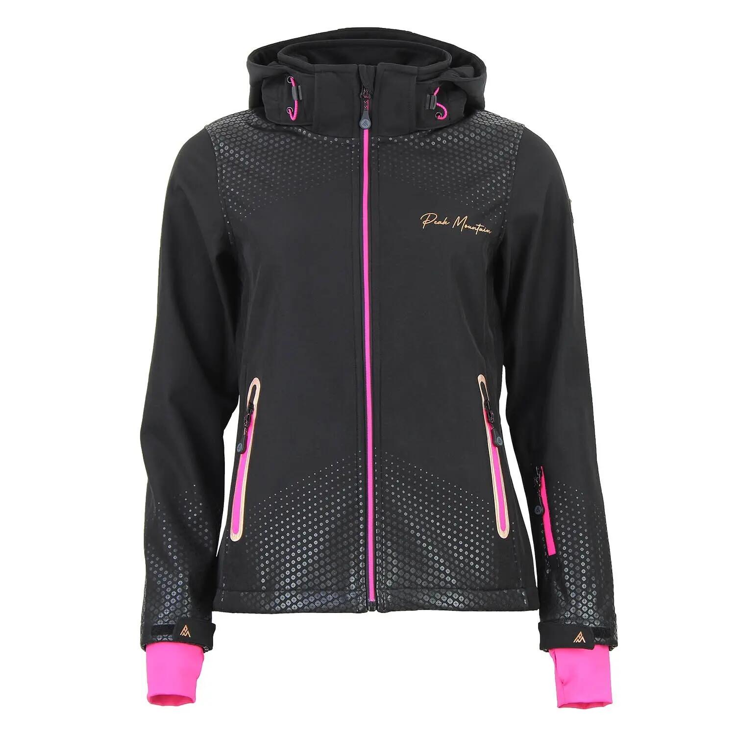 Damska polarowa kurtka z kapturem na zamek Peak Mountain Softshell