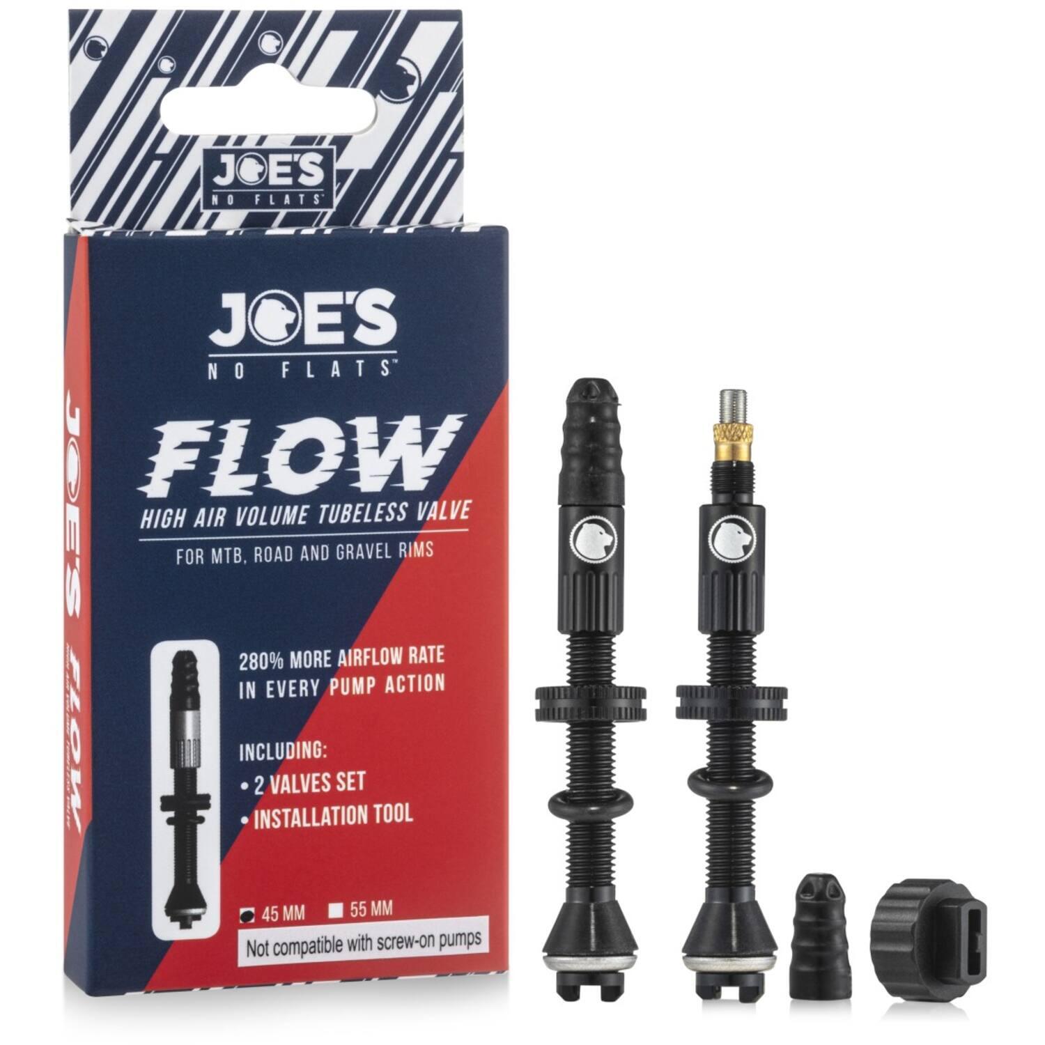 Zawór tubeless Joe's No Flats duży przepływ 45 mm para