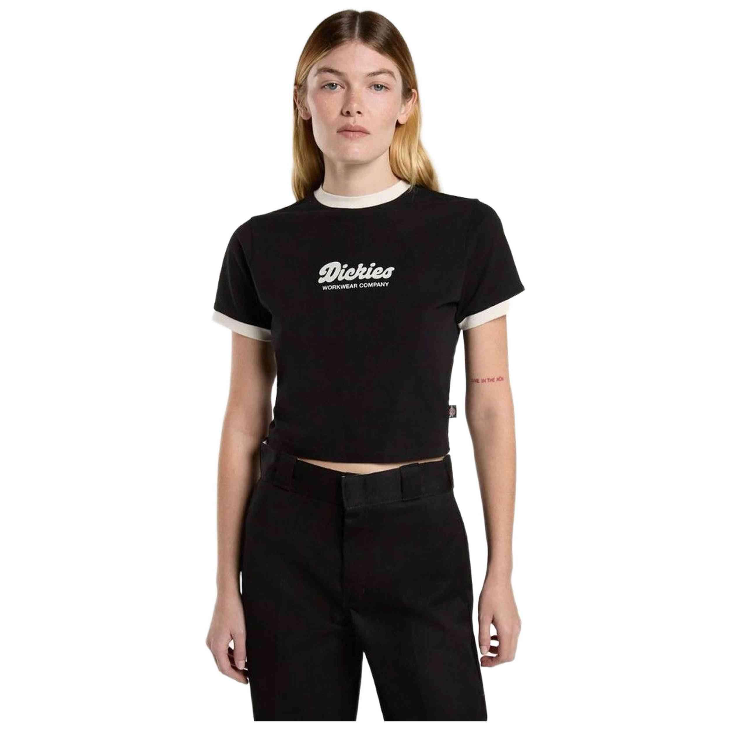 Koszulka Dickies Leviston Ringer W Czarna