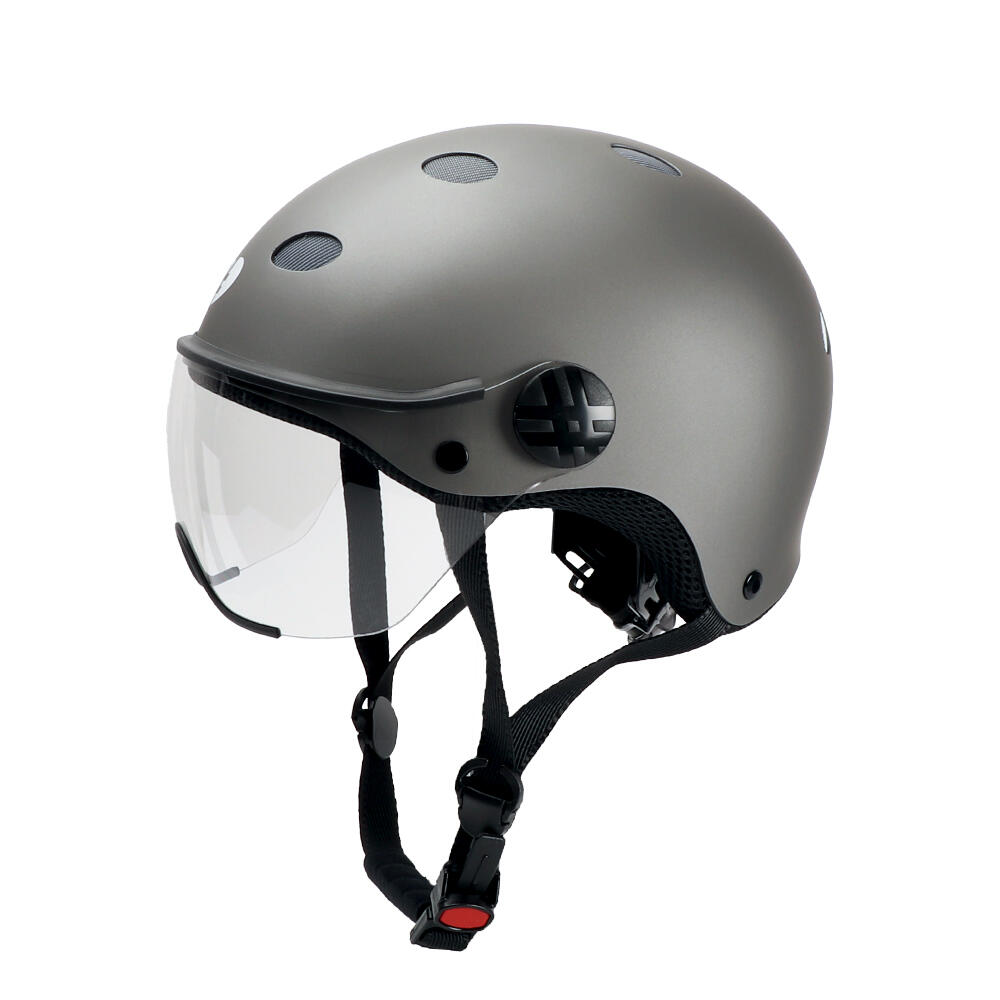 Kask ROWEROWY CITY Diezz Sport Z daszkiem TITANIUM SOFT