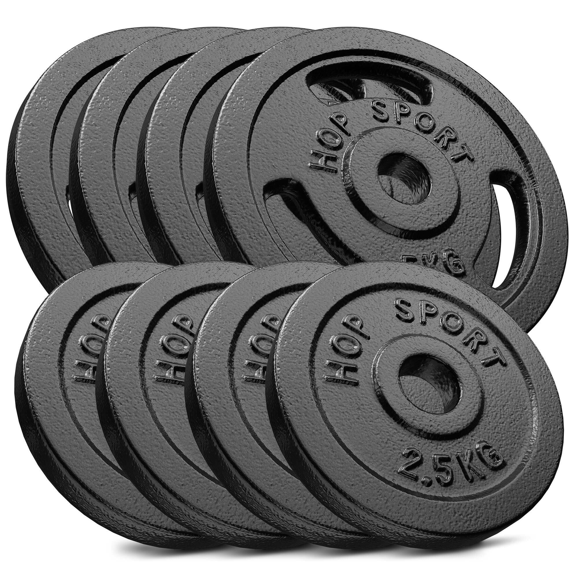 Zestaw obciążeń żeliwnych do sztangi Hop-Sport HS-I30B 30kg (4x5, 4x2.5)