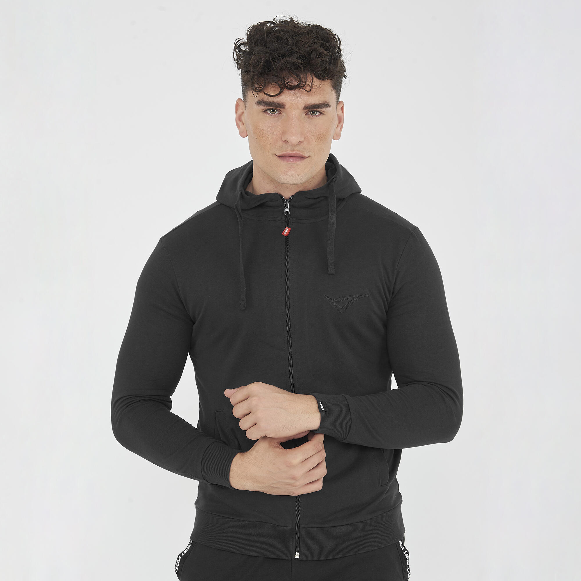 Lekka sportowa kurtka z kapturem MAYA oversize czarna