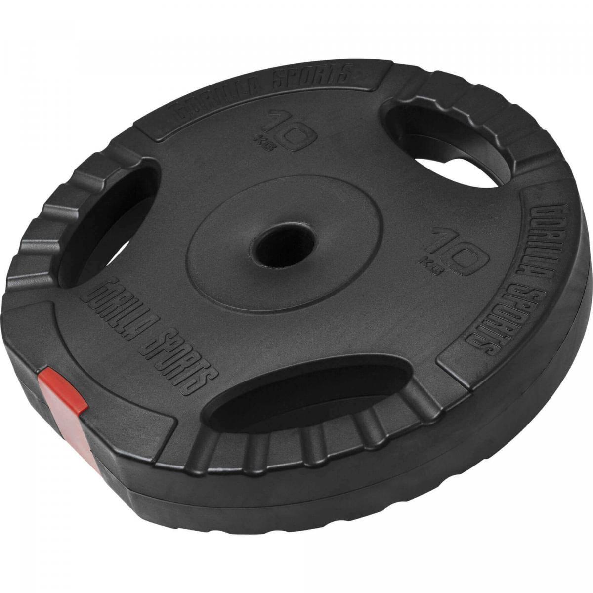 Obciążenie bitumiczne 10 kg 31 mm talerz z uchwytami Gorilla Sports