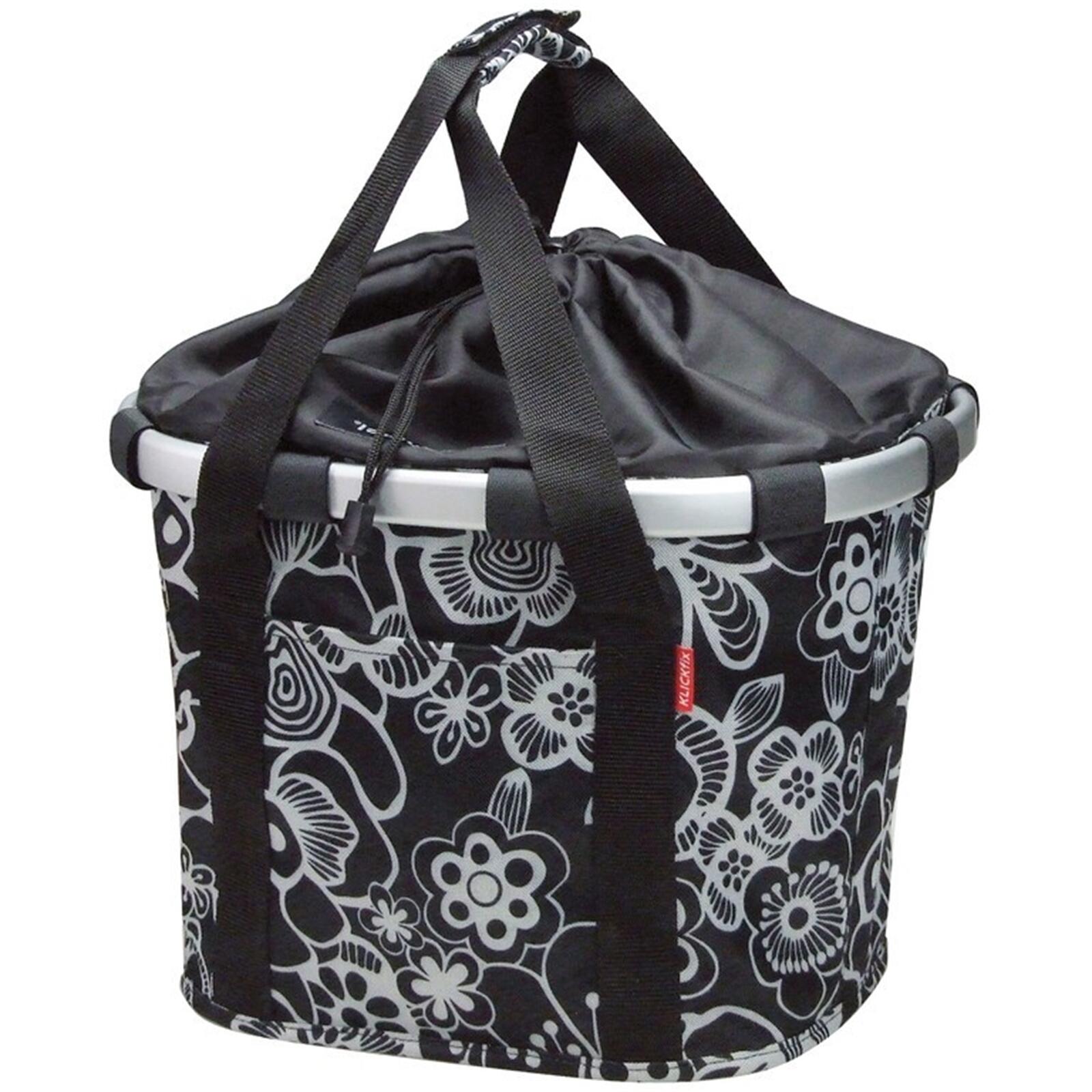 Koszyk przedni „Bike Basket” fleur-czarny