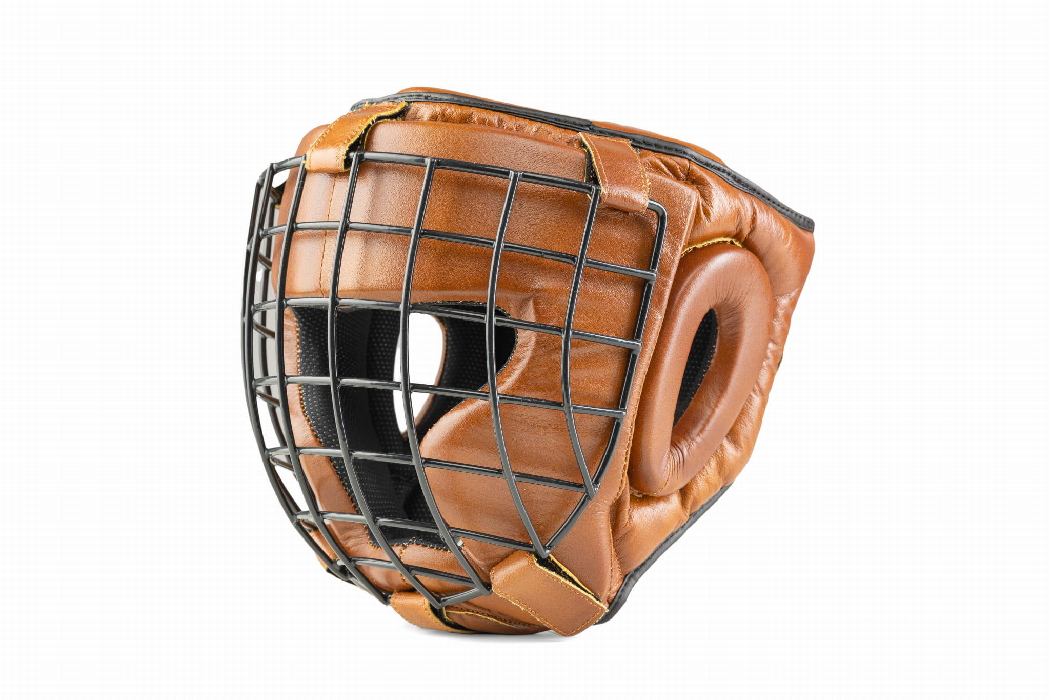 Kask bokserski treningowy ze skóry naturalnej Retro