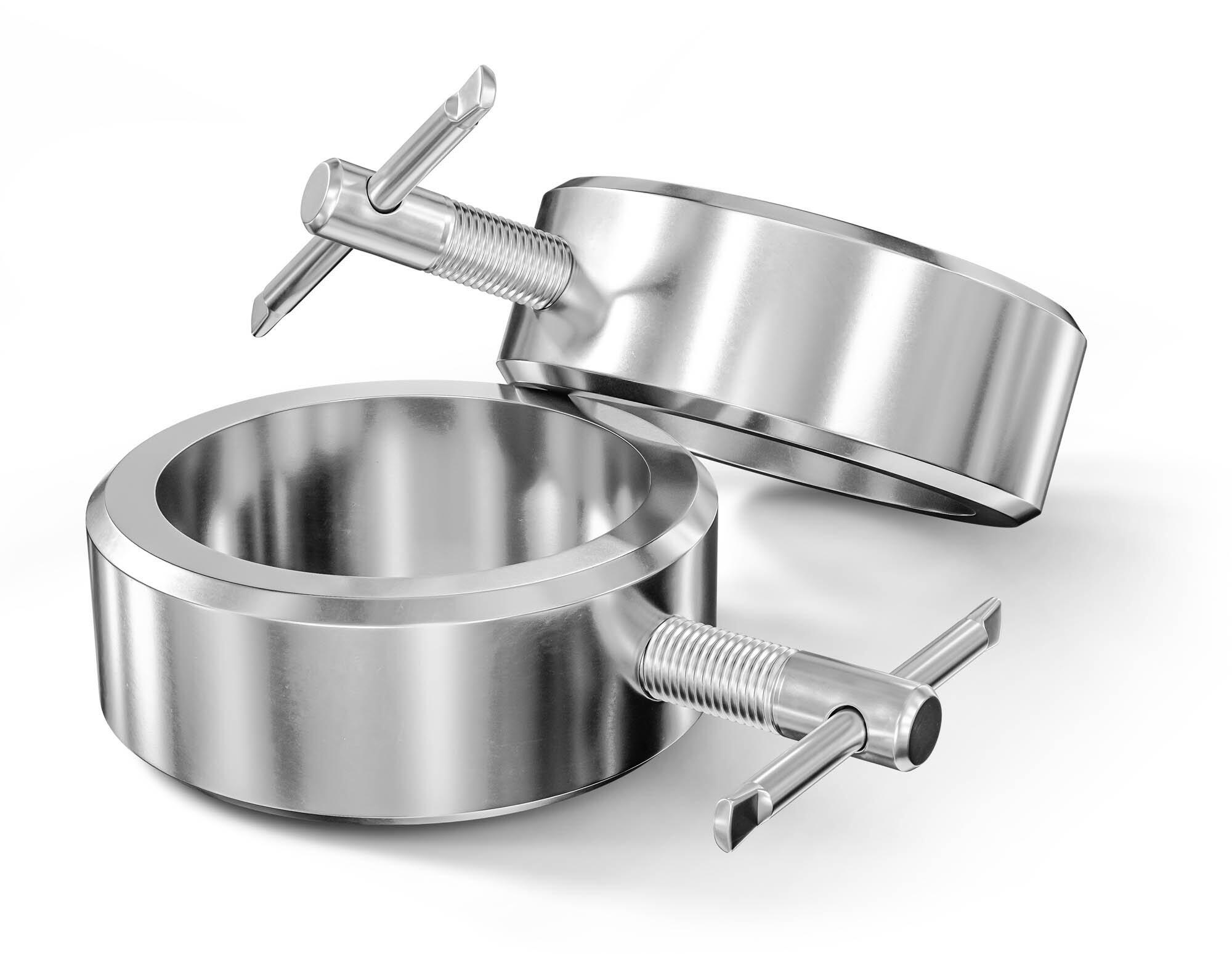 Zaciski do gryfu metalowe (50 mm) 2 sztuki
