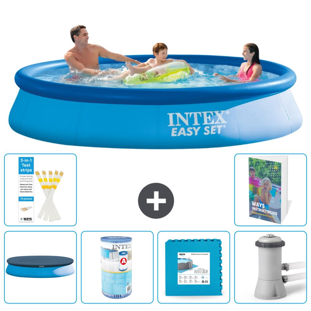 INTEX Basen Easy Set Okrągły - 366x76 cm - 7-częściowy S146