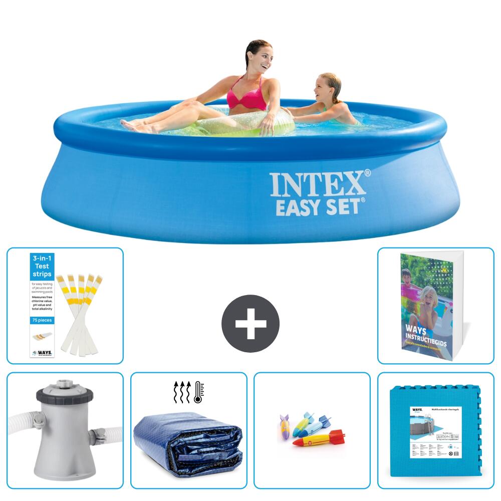 INTEX Basen Easy Set Okrągły - 244x61 cm - 7-częściowy S229