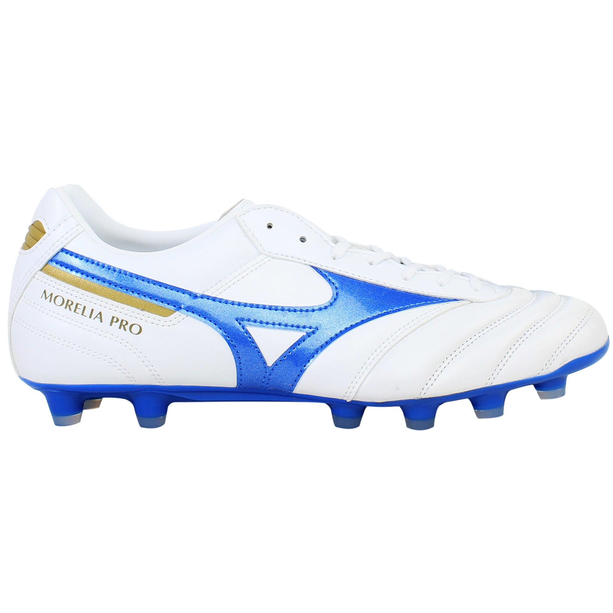 Buty piłkarskie Mizuno Morelia II Pro MD white/laser blue/gold