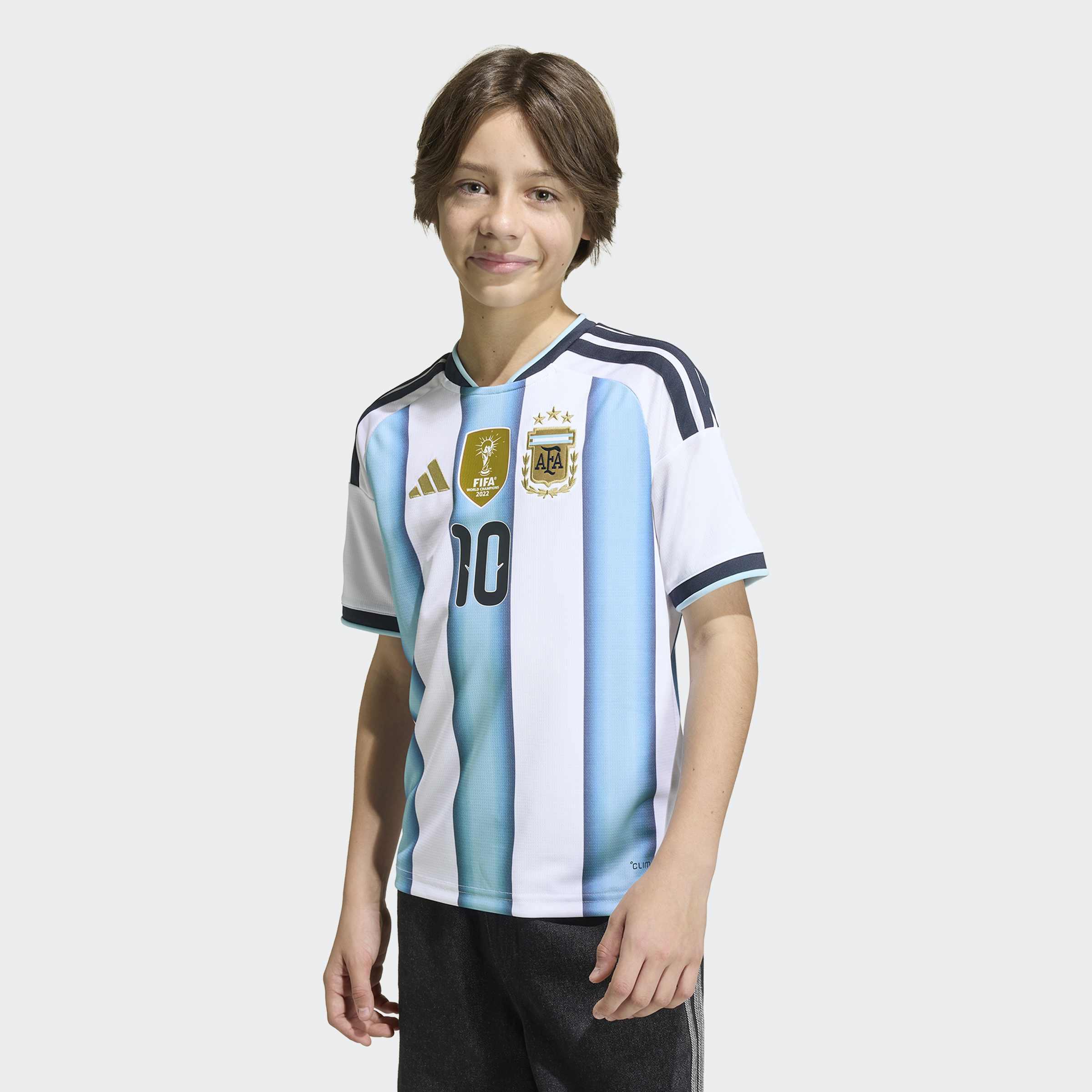 Dziecięca koszulka domowa Argentyna 26 Messi
