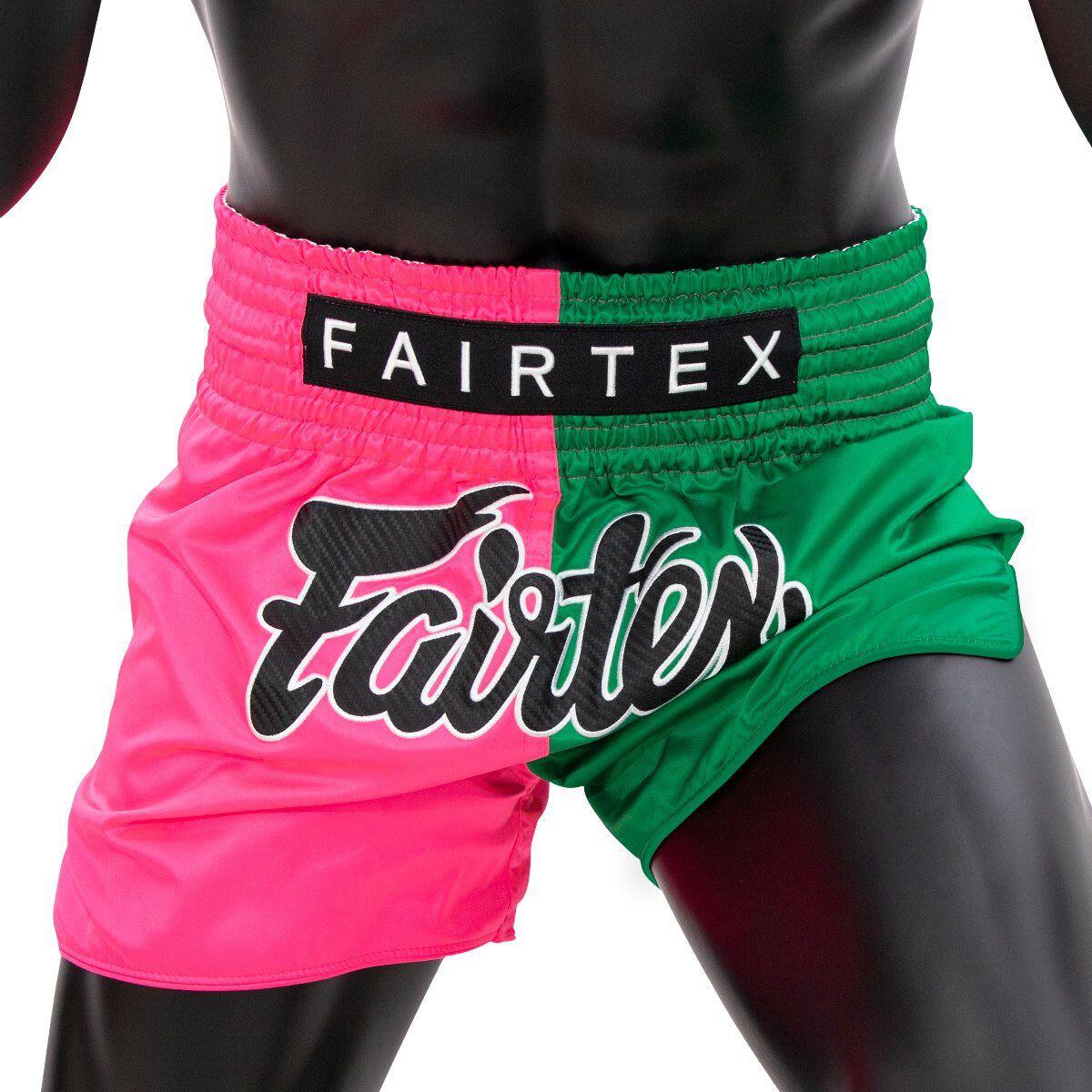 Spodenki Muay Thai Fairtex BS1911 Różowe/Zielone S