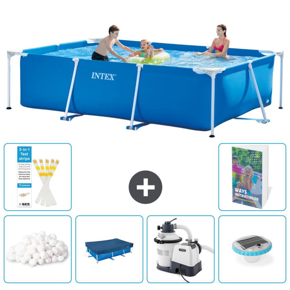 INTEX Basen ze stelażem Prostokątny - 300x200x75 cm - 7-częściowy S105