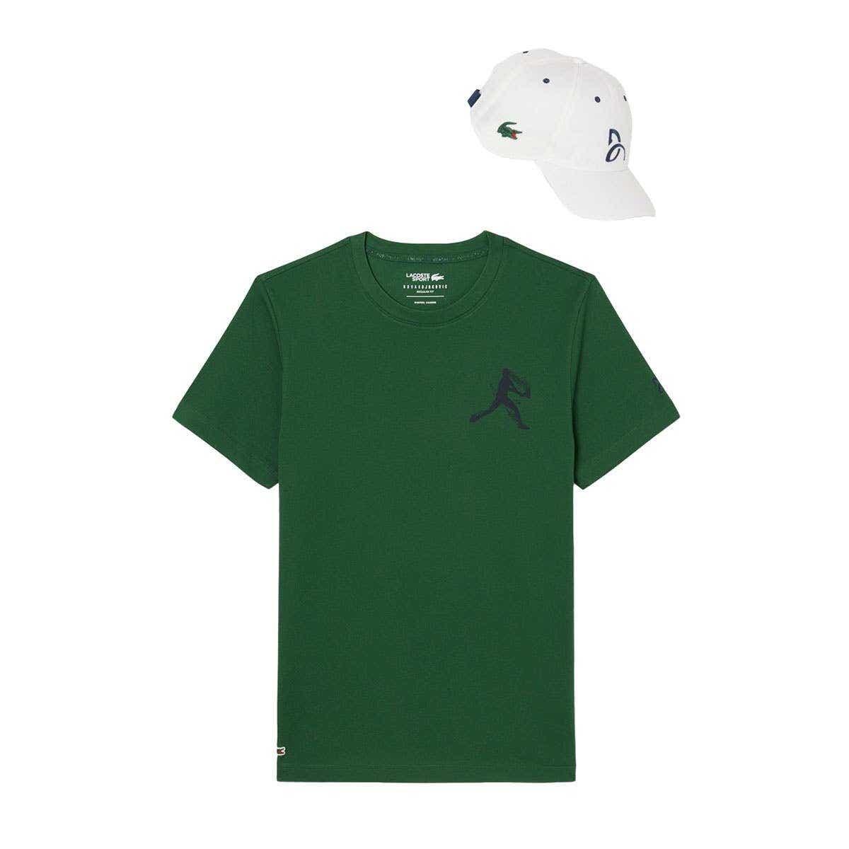 T-shirt And Cap Lacoste Djokovic Fan Pack Th1044