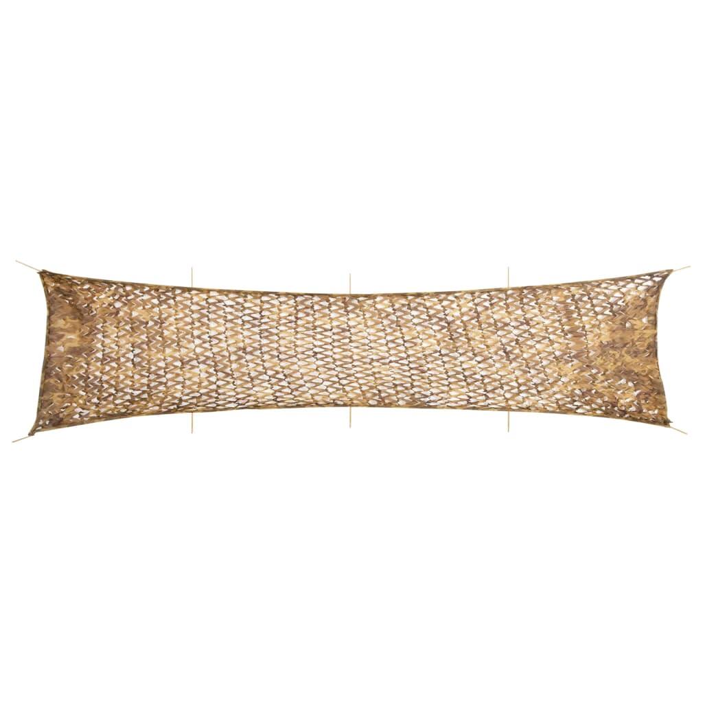 VidaXL Siatka maskująca z torbą 809 x 207 cm kolor piaskowy