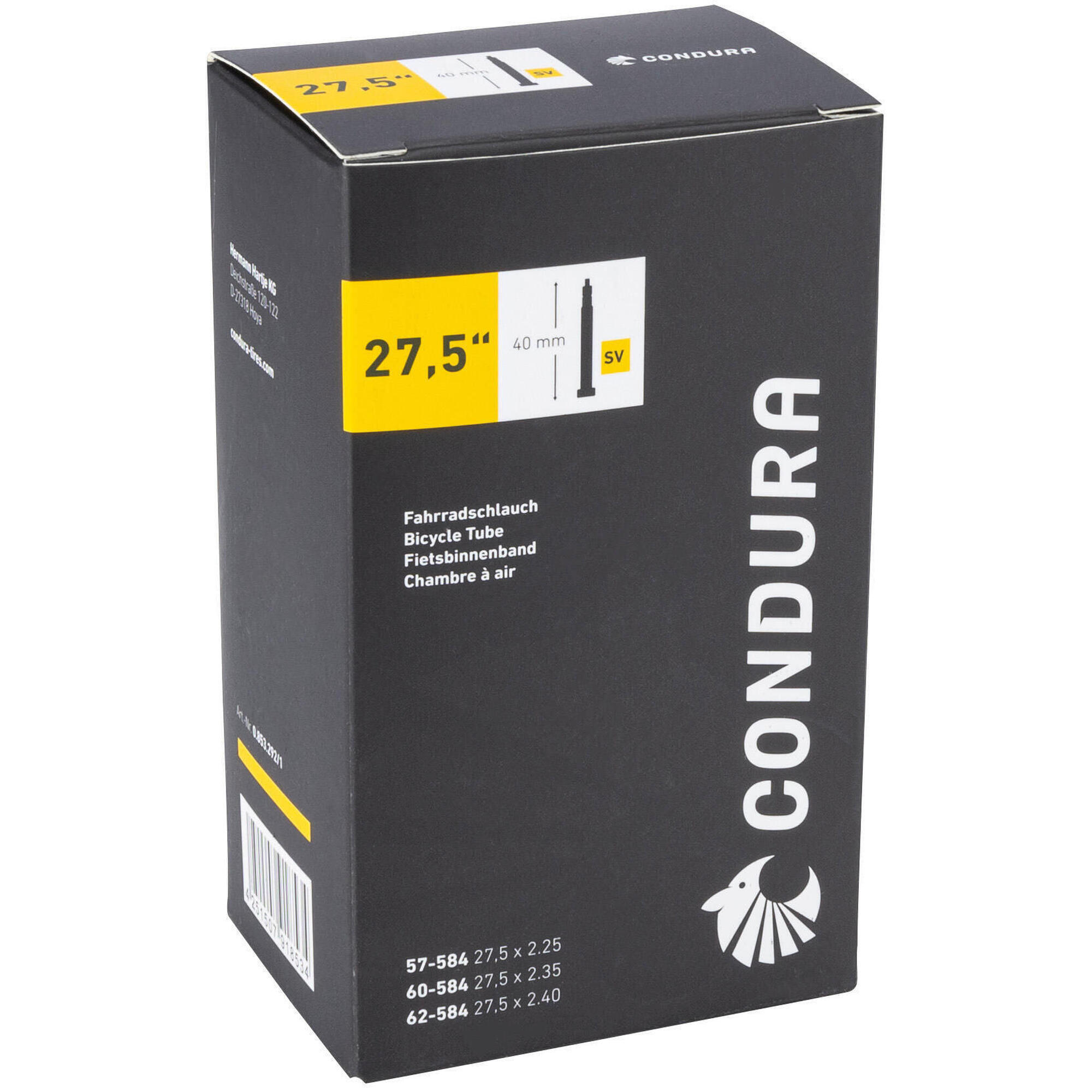 Dętka CONDURA 27 5 SV/AV 57-62-584