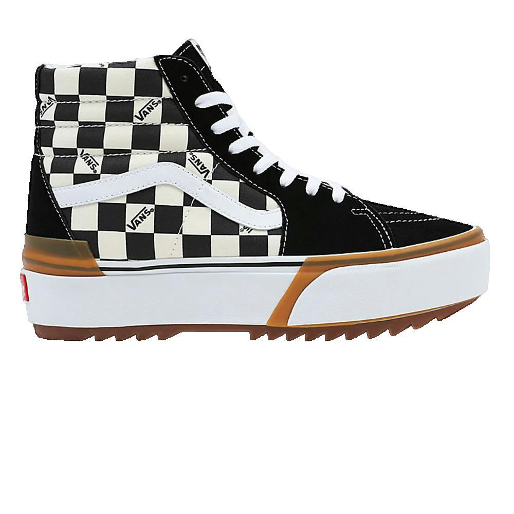 Buty Vans z czarno-białym wzorem w kratkę