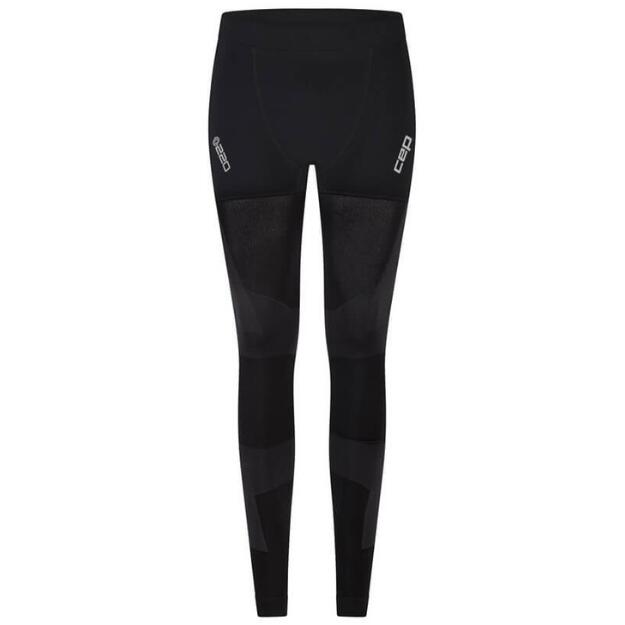Męskie legginsy do biegania sportowe kompresyjne 3D PRO Run CEP czarne