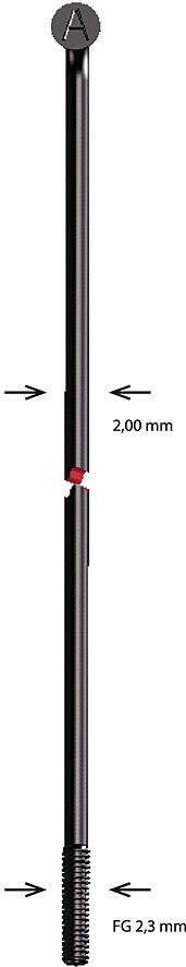 Alpina szprycha stal nierdzewna 92 mm Ø 2,00 mm 100 szt