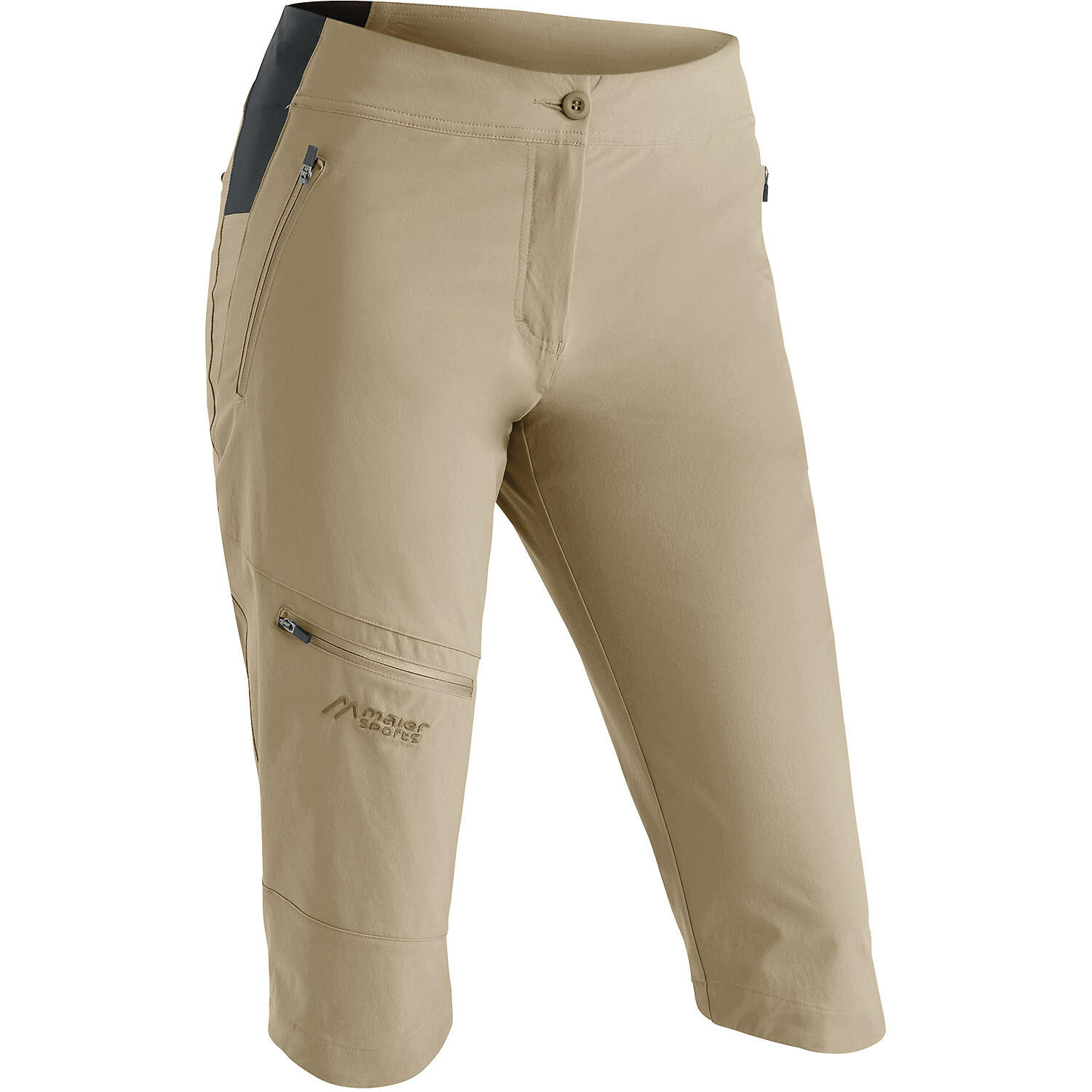 Damskie spodnie trekkingowe slim Maier Sports Capri Vario