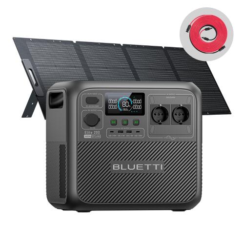 Elite 200 V2 generator solarny 2073Wh z panelem 200W na Kamper awarie i śnieżyce