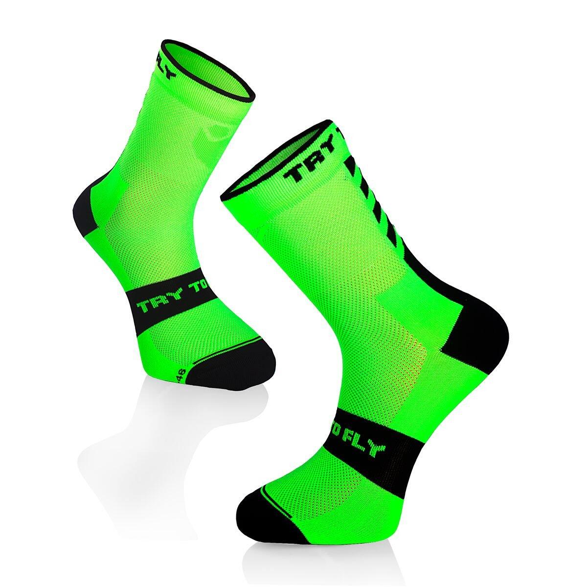 Skarpety rowerowe Skarpety rowerowe Fluo Green