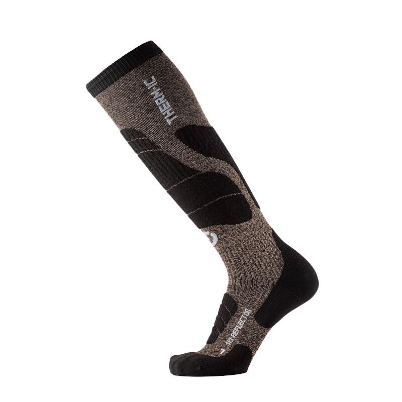 Ciepłe skarpety narciarskie z wełny merynosów - Ski Merino Reflector Unisex