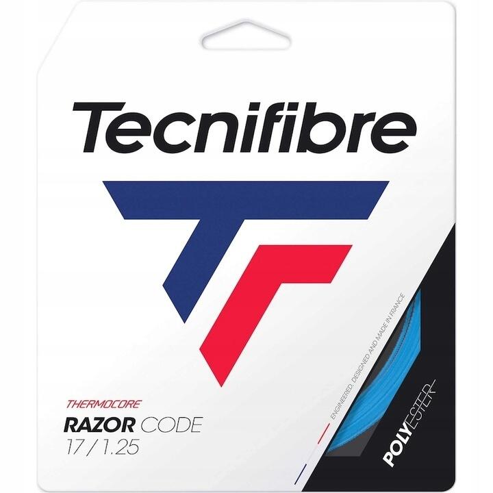 Naciąg tenisowy niebieski Tecnifibre Razor Code (12 m)