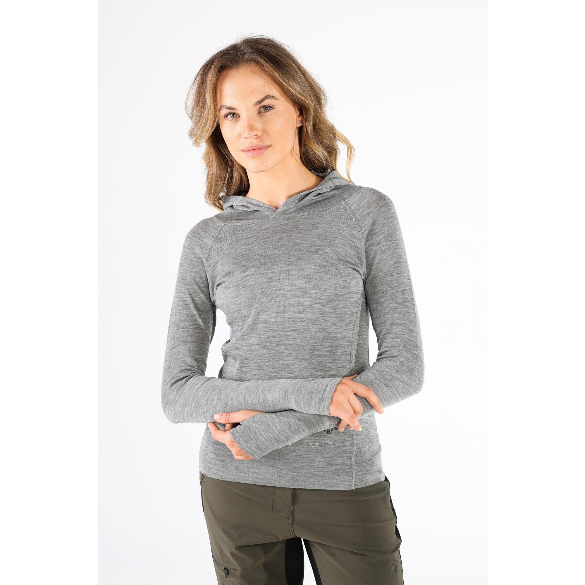 Bluza damska z kapturem 100% Merino Woolona