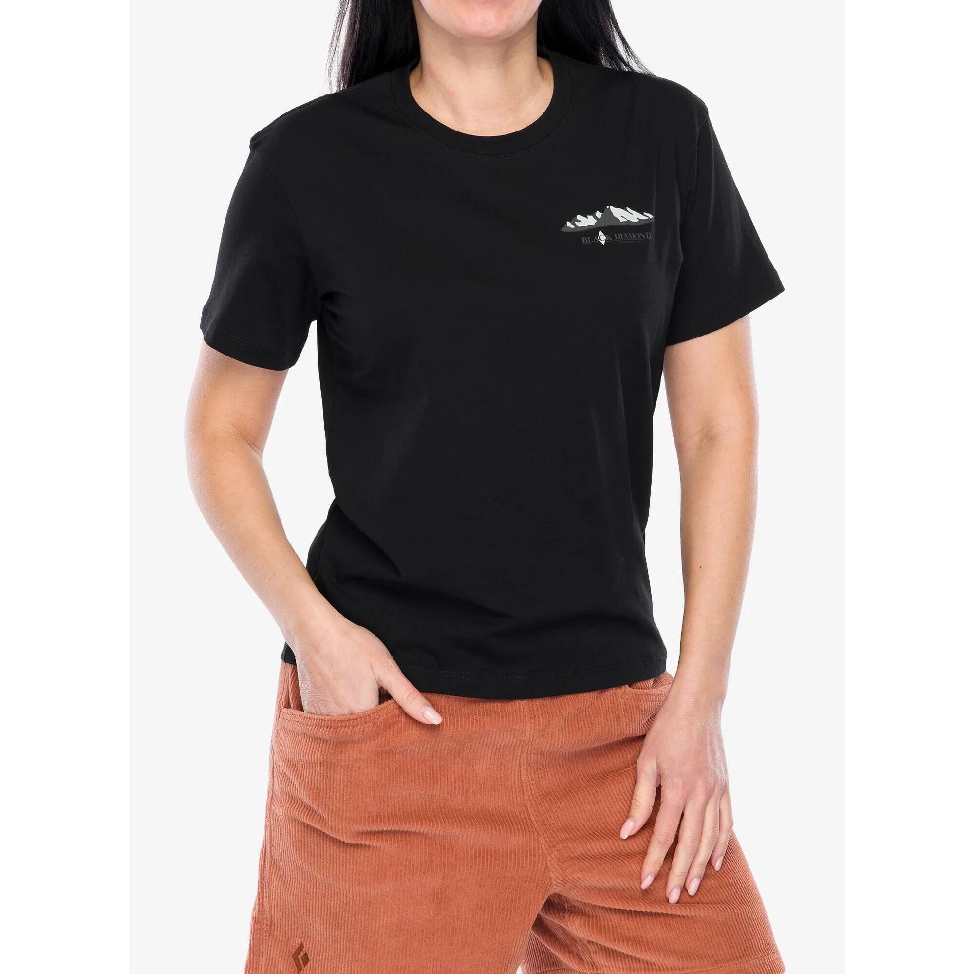 Koszulka bawełniana damska Black Diamond Mountainscape SS Tee