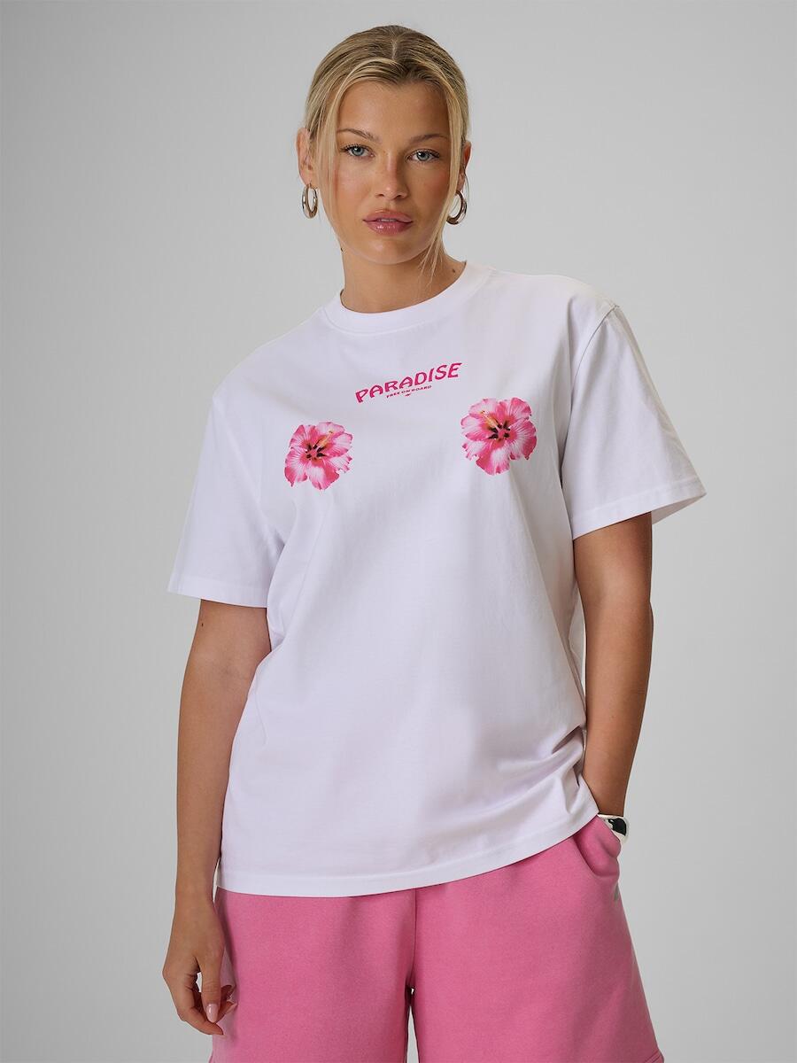 T-shirt loose z nadrukiem damski 4F 4FRSS26TTSHF3882