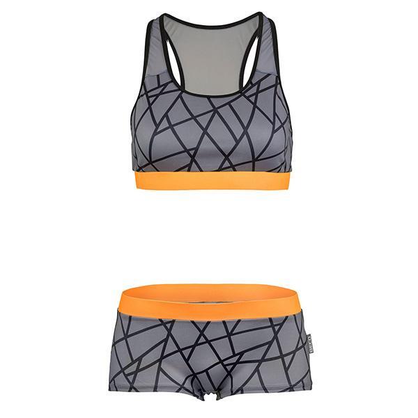 Beco Tangram Bikini B-Cup szaro-pomarańczowy
