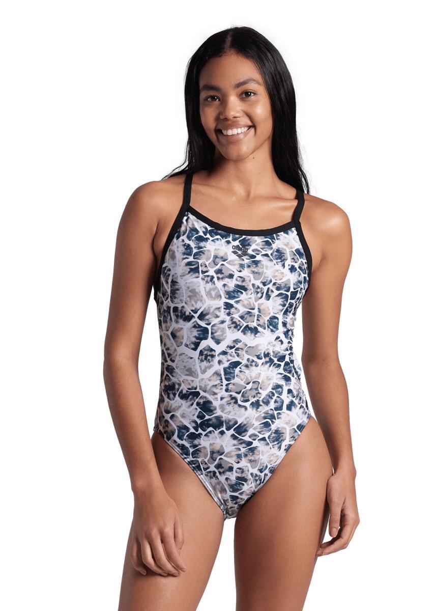 Strój Kąpielowy Arena Earth X Criss Cross Back – Czarno/Biały – Rozmiar 28