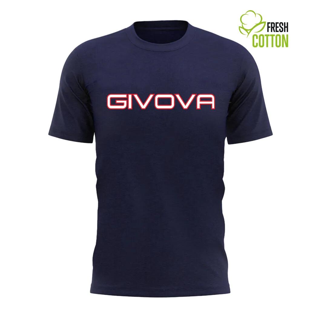 Cotton T-shirt Givova Spot Navy Blue