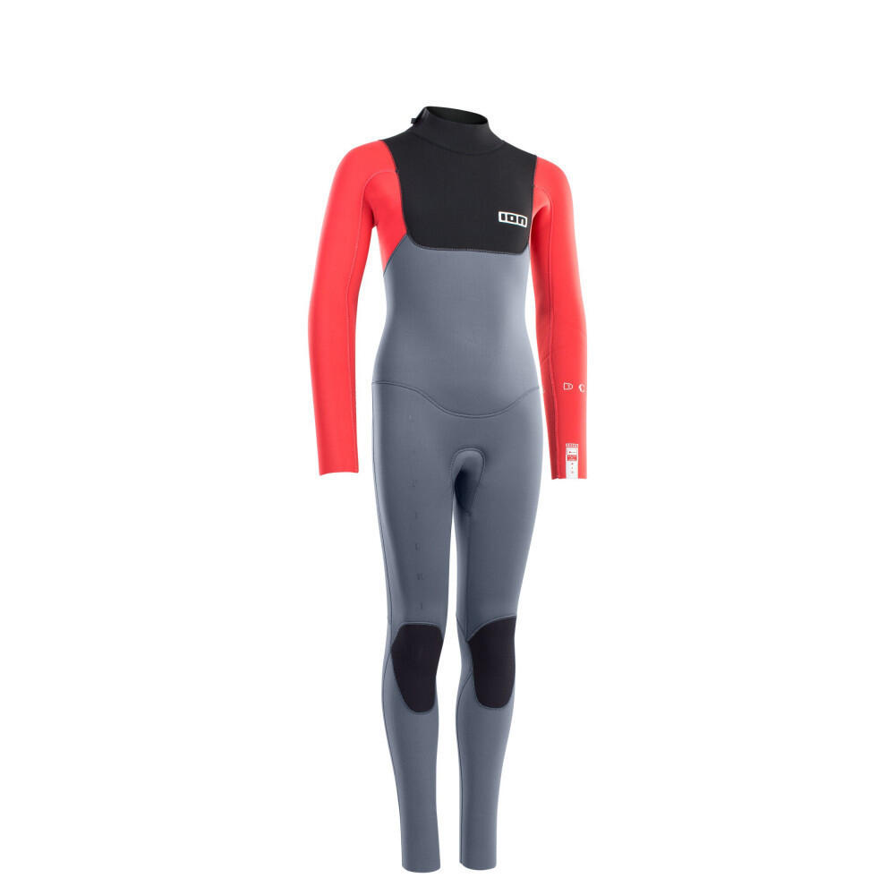 Pianka surfingowa dziecięca ION Capture 4/3 Back Zip Jr steel blue/red