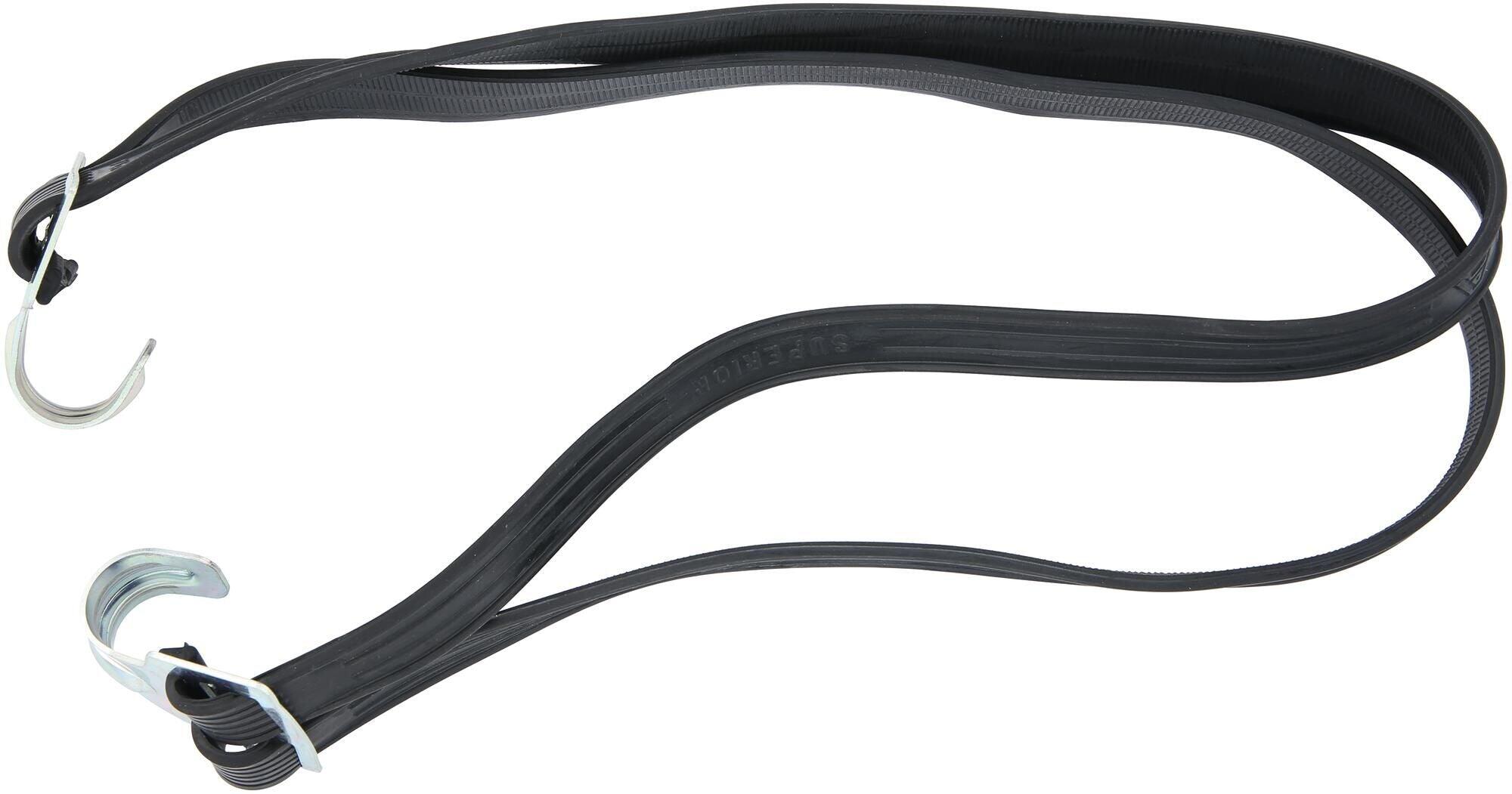 Pasek WIDEK 75 cm z 2 hakami, czarny