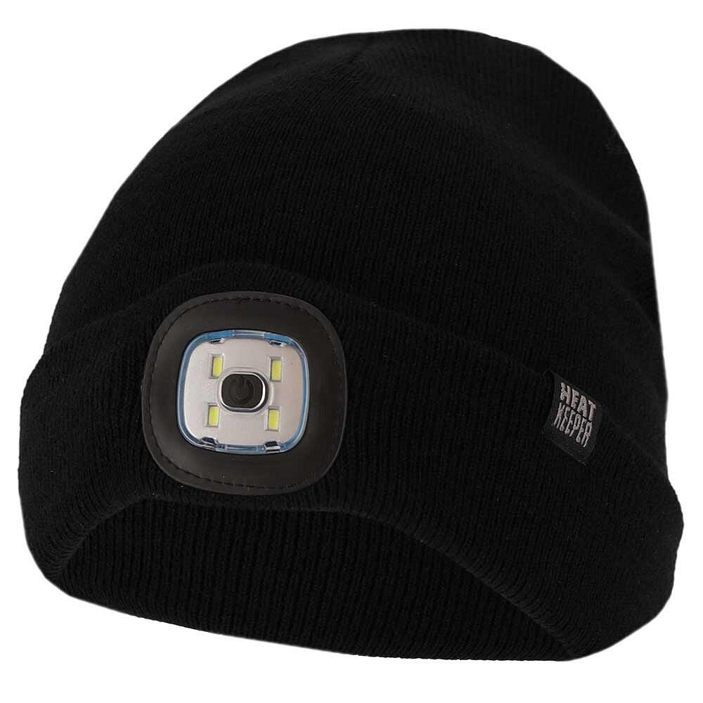 Czapka termiczna + latarka LED męska Jeden rozmiar - 4 sztuki
