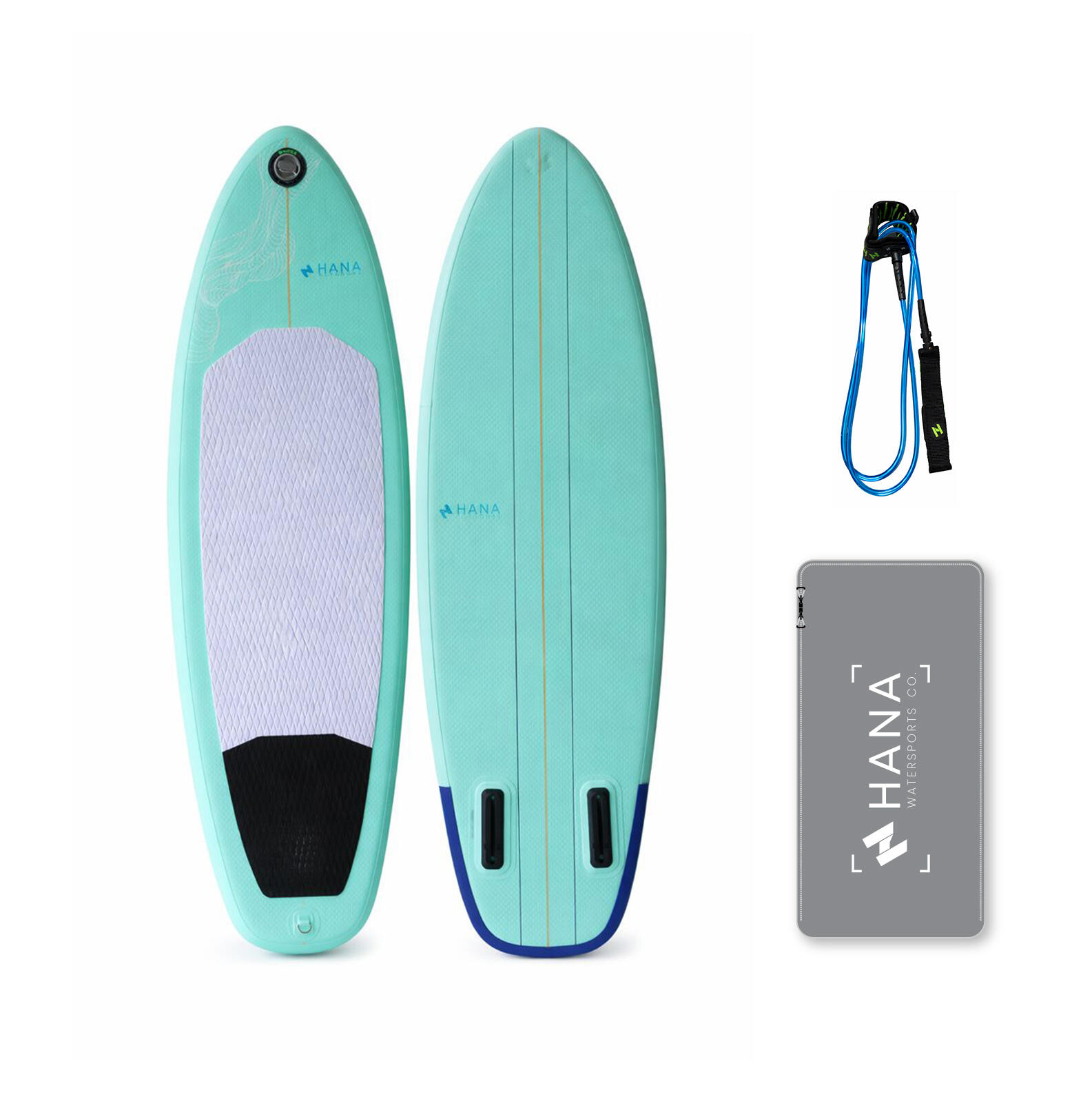 Zestaw Deska Surfingowa 5'4 x 22'' x 3'' - 55l ze smyczą (Leash) 6