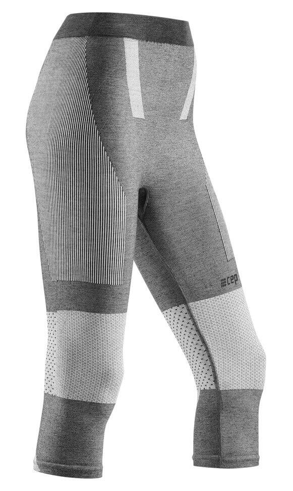 Zimowe legginsy sportowe 3/4 nogawki CEP damskie
