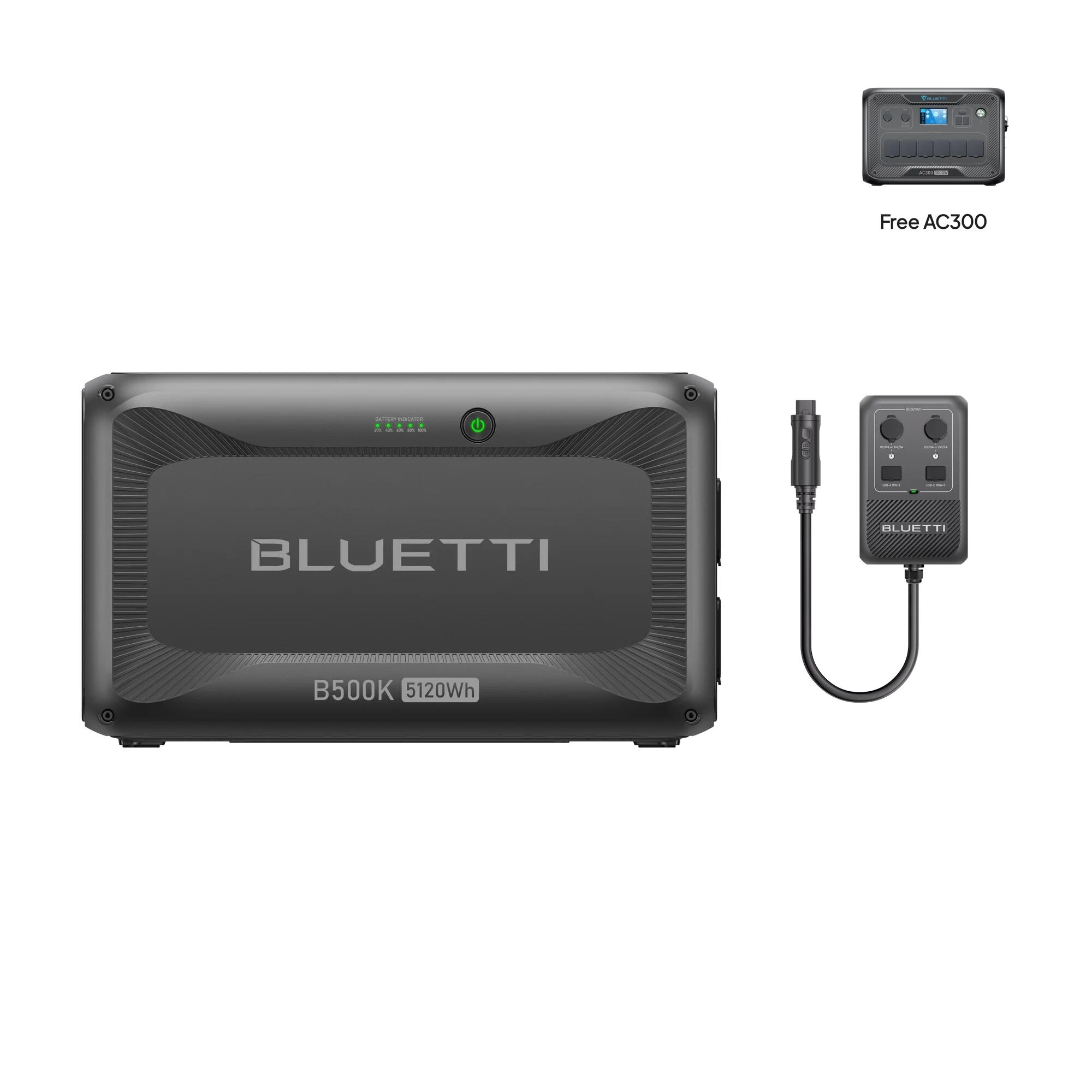 B500K+Hub D1 Bateria rozszerzająca 5120Wh do zasilania awaryjnego off-grid